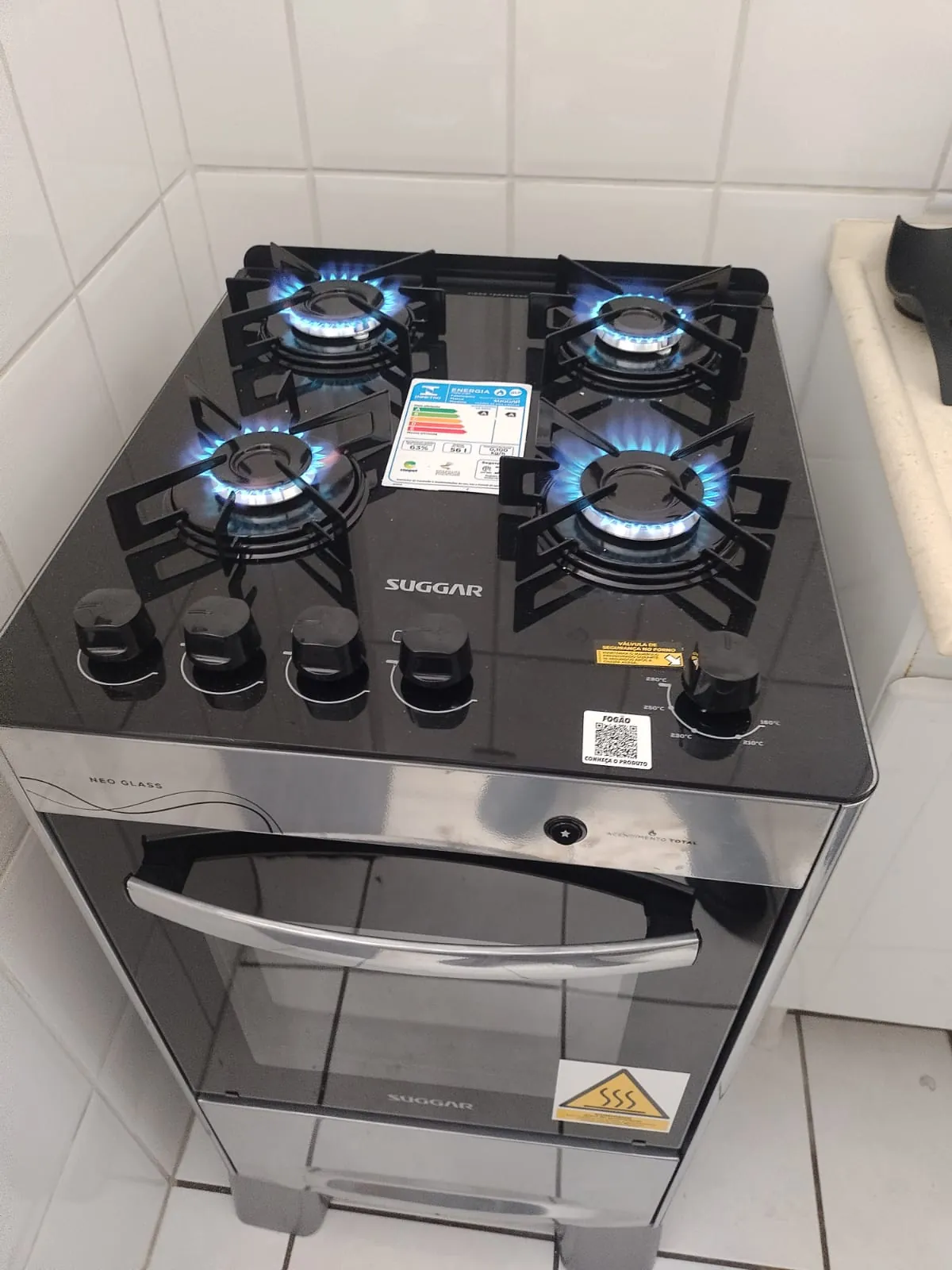Serviço de instalação de fogão residencial